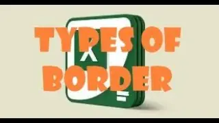 || Types of Border || Read caption for more #tbah #excel #exceltutorial #exceltips