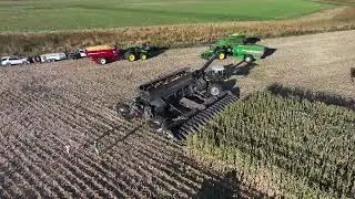 Nexat Harvesting High-moisture corn in Nebraska