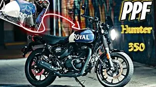Royal Enfield Hunter 350 m PPF lamination Matt lamination