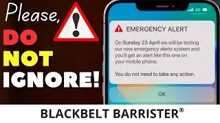 DO NOT IGNORE: UK Emergency Alert Test, Serious Issues