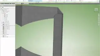 Autodesk Inventor : Sheetmetal techniques including Split and Thicken.Offset tools