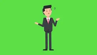 Cartoon man talking on video Green screen || No copyright || Free video || Raihan360