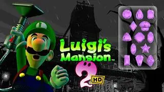 LUIGI’S MANSION 2 HD Gloomy Manor ALL GEMS! - Gameplay Walkthrough