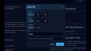MD to Perfect PDF Chrome Extension Tutorial | Write Markdown and Export to PDF