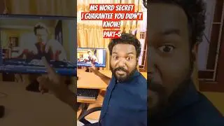 Microsoft Word Secret Code தெரியுமா!Part-5  #shorts #msoffice #msword
