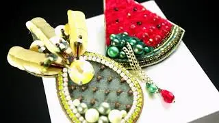 Броши ФРУКТЫ. Watermelon & Pineapple Brooches