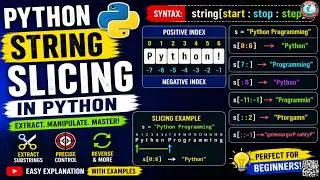 String Slicing in Python | Python String Slicing Tutorial for Beginners with Examples