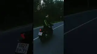 MOTOLAPKA | Девочка с зелёными косичками на шлеме | Stels flame 200 | Aesthetic video