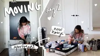 MOVING VLOGS day 2! First morning, unpacking + bringing in FURNITURE!