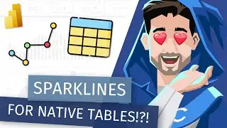 Integrated Sparklines for the Native Matrix and Table Visuals in Power BI