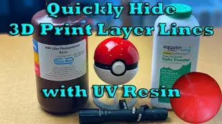 Quickly Hide 3D Print Layer Lines with UV Resin