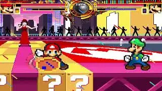 NICK54222 MUGEN: Super Better Mario VS Super Better Luigi (2023 Edition) (Rematch)
