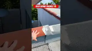 Roof repair failure!! 😳don’t do this !! #homeinspector #roofing