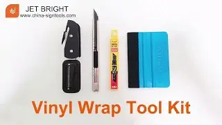How to wrapping printing vinyl on glass/wall/acrylic, Vinyl paper cutter tool kit