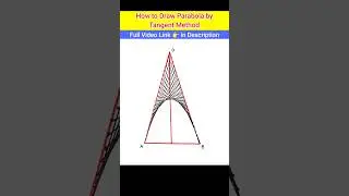 How to draw Parabola by Tangent Method #shorts #tiklesacademy