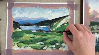 Landscape paintings 4 and 5 of 125 - Why I like to paint multiple paintings at once