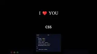 I love you using css #css #programming