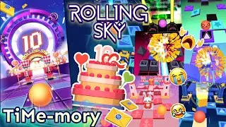 [CELEBRATING with SUFFERING 🔥😭] Rolling Sky - TiMe-mory (Hard)