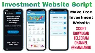 Task system investment website script | investment website script | make Investment Website Free