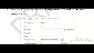 Configuring FTP Settings Hikvision
