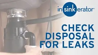 How to: Check Installed Disposer for Leaks
