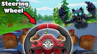 Beating Five Laps at Freddy's with a Steering Wheel