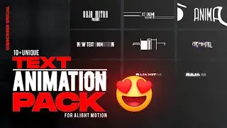 Unique Text Animation Pack | Text Animation preset pack download 2021 | Text Animation | Tech RC