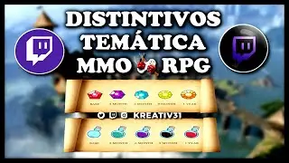 COMO BAIXAR DISTINTIVOS DE SUBS TWITCH COM TEMÁTICA DE MMORPG / RPG