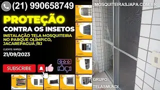 Manutenção de tela mosquiteira de correr para porta_Parque Olimpico, Jacarepaguá RJ