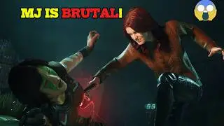 Spider-Man 2 - MJ vs Dr. Connors BRUTAL FIGHT! Hunters vs Lizard Too Intense 💀 | PS5