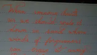 Beautiful handwriting practice //Motivational shorts // English handlettering easy