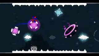 I'm Blue-(two sliver stars)-(Geometry Dash World)