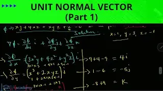 What is Unit Normal Vector in Gradient (Grad) of a Function? How to find unit normal vector. Part 1