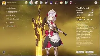 C6 Noelle with The Unforged 👑  | Genshin Impact