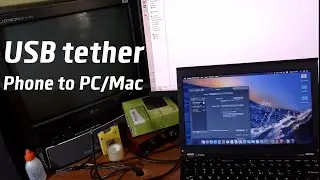How to USB tether from phone to Mac or PC | Connect to Internet using your phone data network