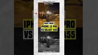 NIGHT MODE SAMSUNG GALAXY A55 BISA NYAIINGIN IPHONE 15 PRO⁉️ #iphone15pro #galaxya55