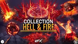 Collection Of Hell and Fire VFX Unreal Engine Preview