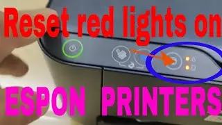 How to reset red light on  can't print copy scan Epson L3110 L3250 L3216