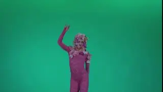 Go Go Dancer Woman - 👽 Green Screen Video Footage. CHROMAKEY