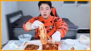 매움을 못느끼는 상남자 ft.실비김치 통스팸 얼음물 밥 말아서 먹방