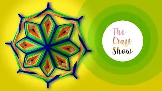 HOW TO MAKE YARN MANDALA || FLOWER MANDALA || EYE OF GOD CRAFT