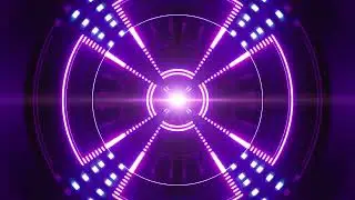 Glowing Geometric Shapes with Light Flare Pulse