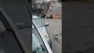 Vehicle exploded…firefighters are so brave…Bronx ny