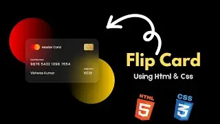 Flip Card Using Html & Css With Source Code