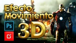 🔴 Effect of 3D MOVEMENT on PHOTOGRAPHS and images with PHOTOSHOP ⭐⭐⭐⭐⭐