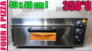 Four à pizza VEVOR 2000W 350°C avec Pierre réfractaire en cordiérite de 40 x 40 cm !