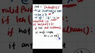 Python - 057 : Check the format of a password in python #python #pythonprogramming #pythontutorial