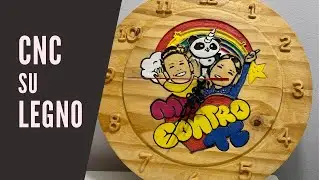 CNC Router 3D model - Me contro te - Sofì & Luì orologio da parete fai da te alla CNC
