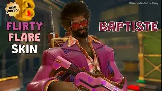 NEW! FLIRTY FLARE Baptiste Skin showcase | Overwatch 2