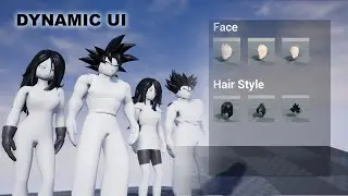 Unreal Modular Character Customization System #4 - Dynamic UI